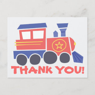 All Aboard Thank You Postcard