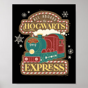 All Aboard The Express Christmas Cookie Poster