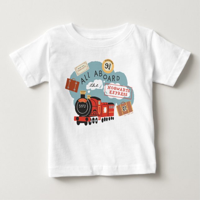 All Aboard the Hogwarts Express Baby T-Shirt (Front)