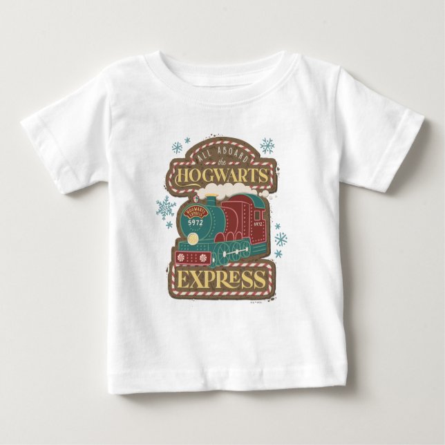 All Aboard the HOGWARTS™ Express Christmas Cookie Baby T-Shirt (Front)