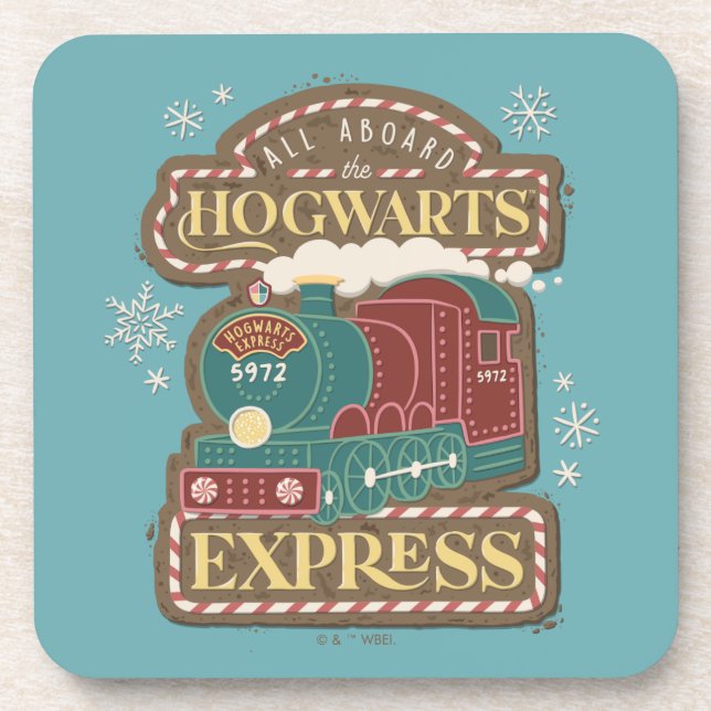 All Aboard the HOGWARTS™ Express Christmas Cookie Coaster (Front)
