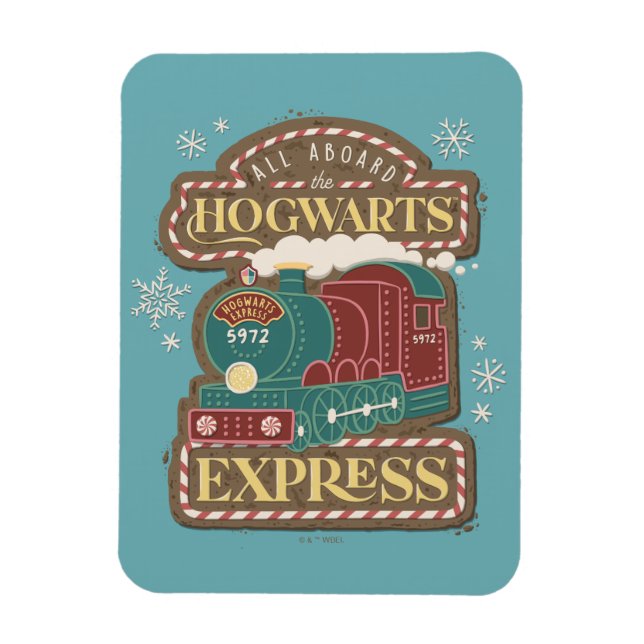 All Aboard the HOGWARTS™ Express Christmas Cookie Magnet (Vertical)