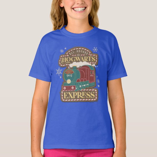 All Aboard the HOGWARTS™ Express Christmas Cookie T-Shirt (Front)