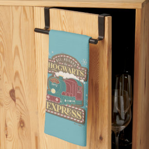 All Aboard the HOGWARTS™ Express Christmas Cookie Tea Towel