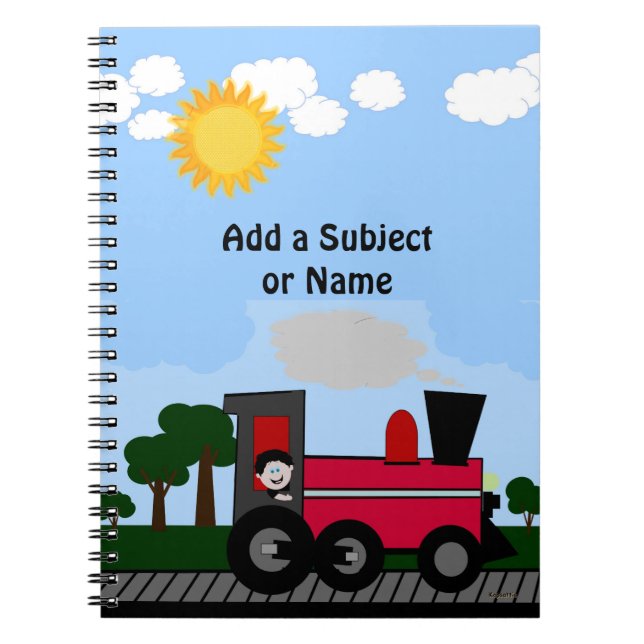 All Aboard Train Notebook (Front)