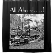 All Aboard Vintage Steam Train Photo Customisable