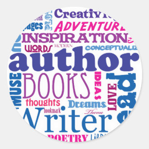 All About Authors! Classic Round Sticker