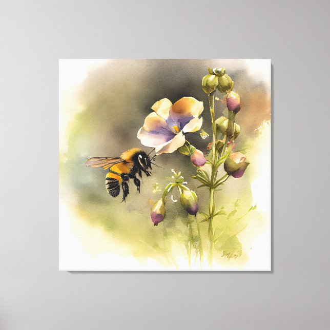 All About Bees I Canvas Print (Front)