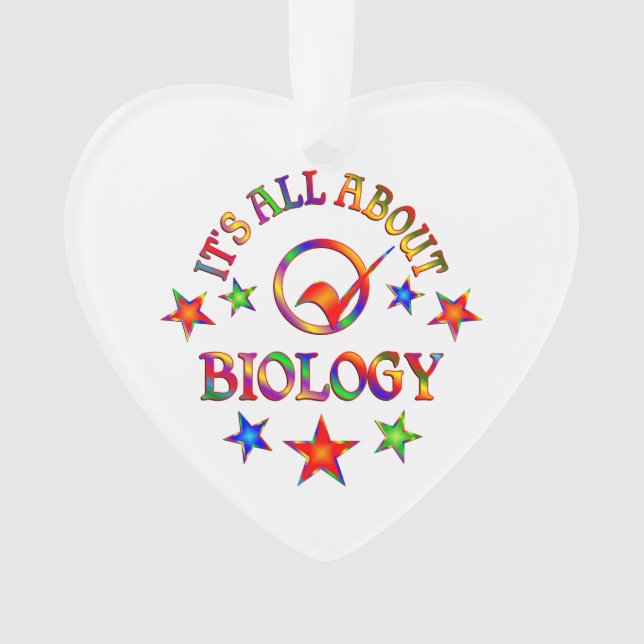 All About Biology Ornament (Front)