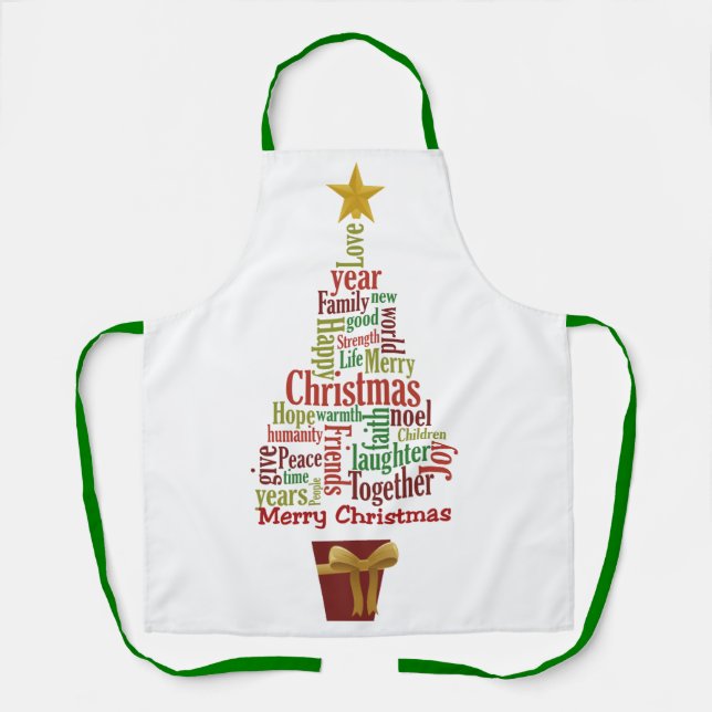 All About Christmas  Apron (Front)