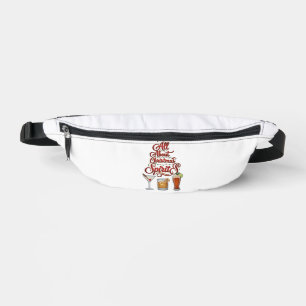 All About Christmas Spirits Cocktails Whiskey Star Bum Bags