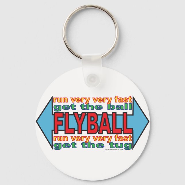 All about Flyball Key Ring (Front)