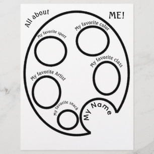 All about ME! Art Class Students Page Custom Letterhead