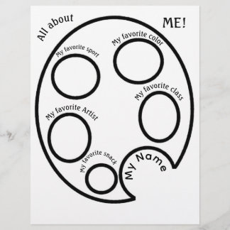 All about ME! Art Class Students Page Custom Letterhead
