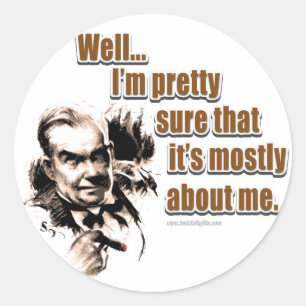 All About Me... Classic Round Sticker