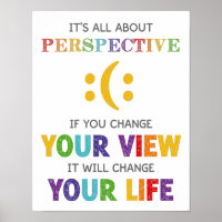 All About Perspective Classroom Motivational Poste