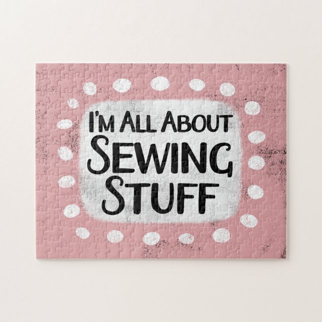 All About Sewing Stuff Jigsaw Puzzle (Horizontal)