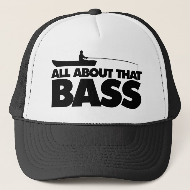 All about that bass no bluegill trucker hat (Front)