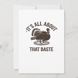 All About That Baste Christmas Trendy Modern Style Holiday Card