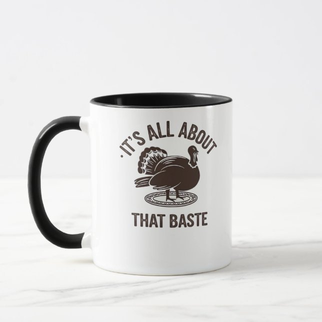 All About That Baste Christmas Trendy Mug (Left)
