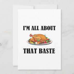 All About That Baste Classic Artistic Design Holiday Card