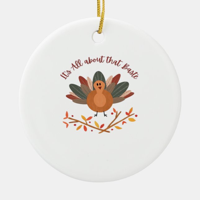 All About That Baste Classic Sloth Ceramic Tree Decoration (Front)