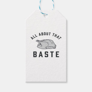 All About That Baste Funny Retro Style Gift Tags