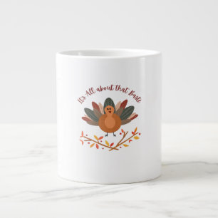 All About That Baste Sloth Classic Whimsical Style Large Coffee Mug