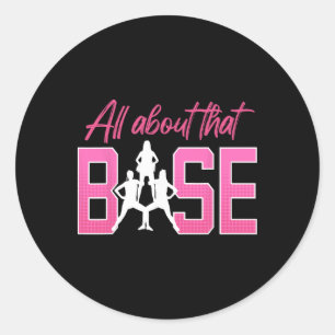 All About That Se Cheerleader Cheer Classic Round Sticker