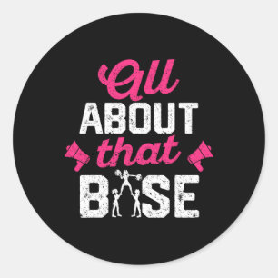 All About That Se - Funny Cheerleading Cheer _1  Classic Round Sticker