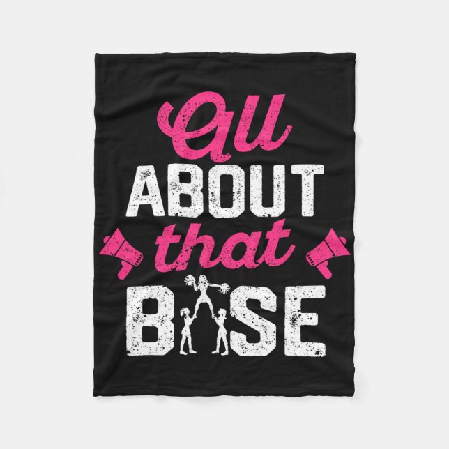All About That Se - Funny Cheerleading Cheer _1  Fleece Blanket (Front)