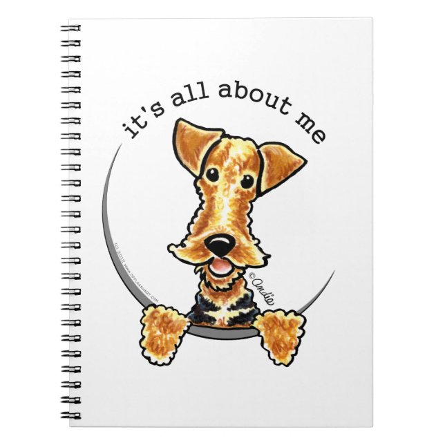 All About the Airedale Terrier Spiral Notebook (Front)