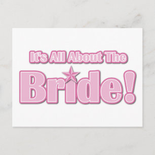 All About The Bride Postcard