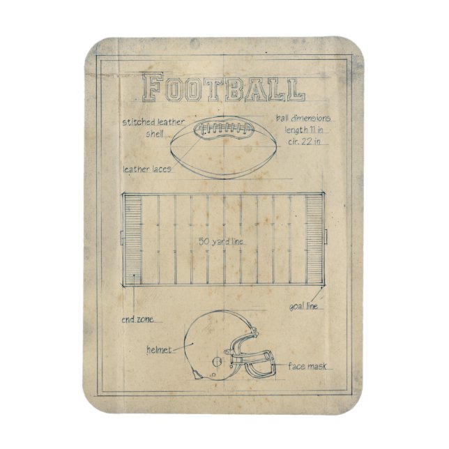 All About the Game - Football Magnet (Vertical)