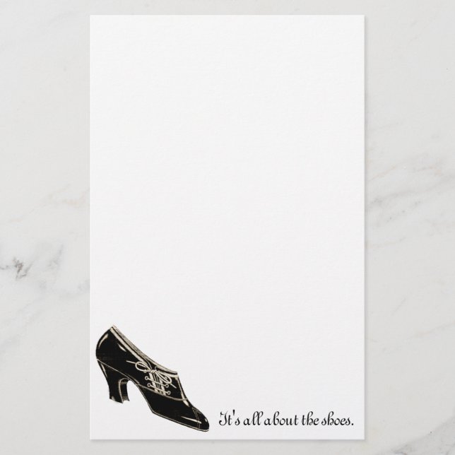 All about the shoes... stationery (Front)