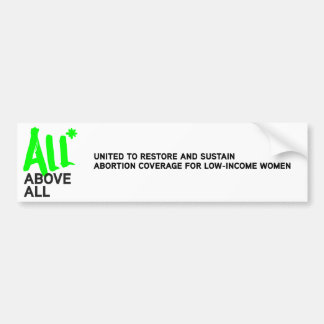 All* Above All logo Bumper Sticker