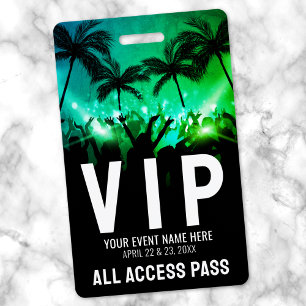 All Access Event VIP ID Badge