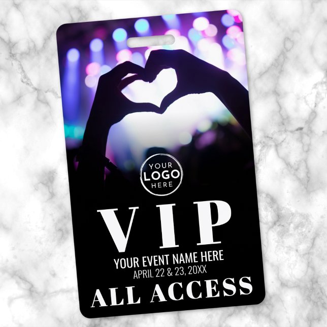 All Access Logo Event VIP Badge ID Badge (Logo All Access Event VIP Badge)