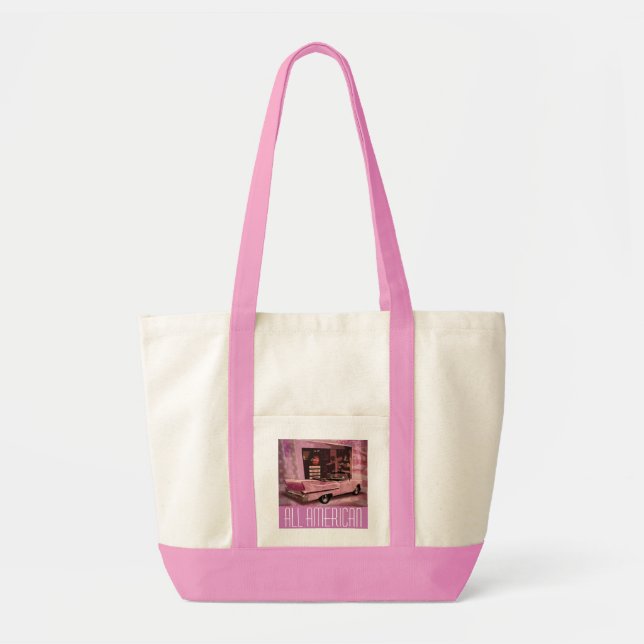 All American 50s Collage Tote Bag (Front)