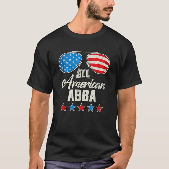 All American Abba 4th Of July Family Matching Sung T-Shirt (Front)