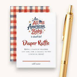 All American Baby Diaper Raffle Card