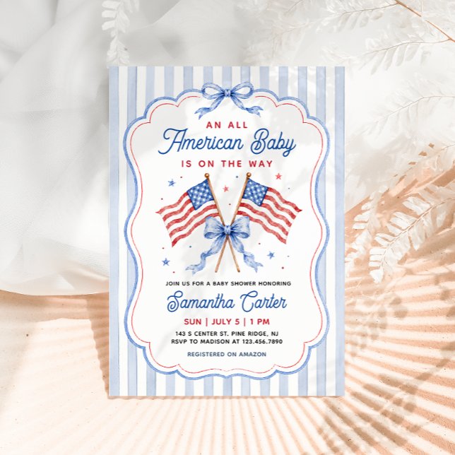 All American Baby Shower Invitation (Creator Uploaded)