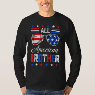 All American Big Brother 4th Of July Mens Sunglass T-Shirt