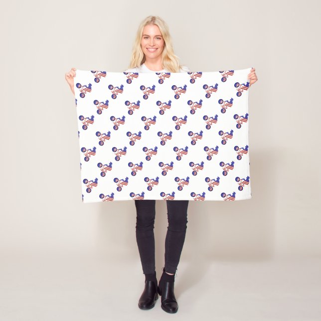 All-American BMX Rider Fleece Blanket (In Situ)