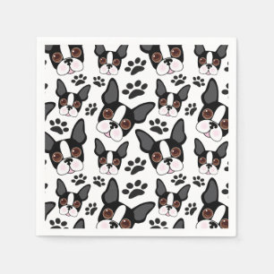 All American Boston Terrier Pet Puppy Dog Napkin