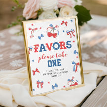 All American Bows Favours Thank You Sign 8x10