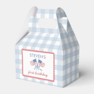 All American Boy 4th of July Birthday Favour Box