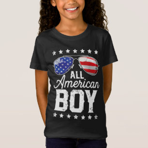 All American Boy 4th of July Boys Kids Sunglasses T-Shirt