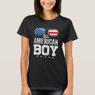 All American Boy 4th Of July Sunglasses Usa Flag P T-Shirt