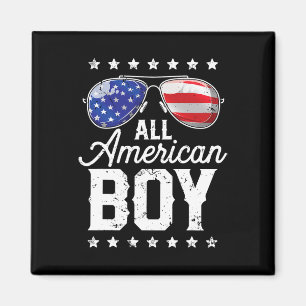 All American Boy 4th Of July Usa Sungles Family Ma Magnet